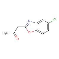 Chemical structure of 1-(5-chloro-1,3-benzoxazol-2-yl)propan-2-one - CSSB00016011552