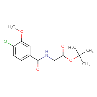 Chemical structure of tert-butyl 2-[(4-chloro-3-methoxyphenyl)formamido]acetate - CSSB02038641104