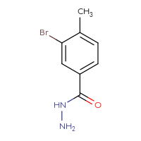 Chemical structure of 3-bromo-4-methylbenzohydrazide - CSSB00000188075