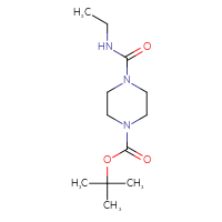 Chemical structure of tert-butyl 4-(ethylcarbamoyl)piperazine-1-carboxylate - CSSB00000731774