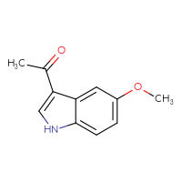 Chemical structure of 1-(5-methoxy-1H-indol-3-yl)ethan-1-one - CSSB00102528061