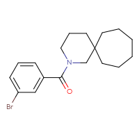 Chemical structure of 2-(3-bromobenzoyl)-2-azaspiro[5.6]dodecane - CSSB21432537212