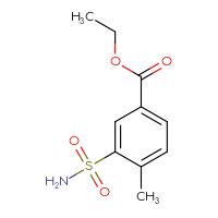 Chemical structure of ethyl 4-methyl-3-sulfamoylbenzoate - CSSB00000296676