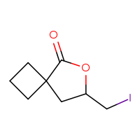 Chemical structure of 7-(iodomethyl)-6-oxaspiro[3.4]octan-5-one - CSSB06744479623