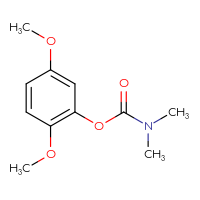 Chemical structure of 2,5-dimethoxyphenyl N,N-dimethylcarbamate - CSSB21432543166