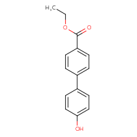 Chemical structure of ethyl 4'-hydroxy-[1,1'-biphenyl]-4-carboxylate - CSSB00020636252