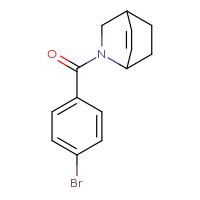 Chemical structure of 2-(4-bromobenzoyl)-2-azabicyclo[2.2.2]oct-5-ene - CSSB06661919557