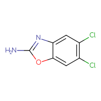 Chemical structure of 5,6-dichloro-1,3-benzoxazol-2-amine - CSSB00010000676