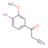 Chemical structure of 3-(4-hydroxy-3-methoxyphenyl)-3-oxopropanenitrile - CSSB00009866392