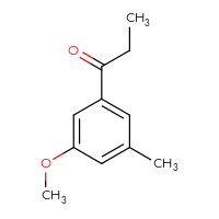 Chemical structure of 1-(3-methoxy-5-methylphenyl)propan-1-one - CSSB00010645823