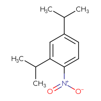 Chemical structure of 1-nitro-2,4-bis(propan-2-yl)benzene - CSSB00011003978