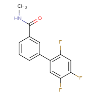 Chemical structure of 2',4',5'-trifluoro-N-methyl-[1,1'-biphenyl]-3-carboxamide - CSSB06584418969