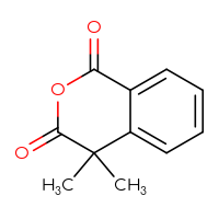 Chemical structure of 4,4-dimethyl-3,4-dihydro-1H-2-benzopyran-1,3-dione - CSSB00009850948