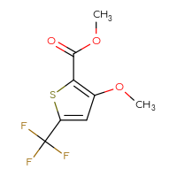 Chemical structure of methyl 3-methoxy-5-(trifluoromethyl)thiophene-2-carboxylate - CSSB00010205366