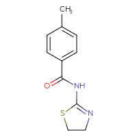 Chemical structure of N-(4,5-dihydro-1,3-thiazol-2-yl)-4-methylbenzamide - CSSB00026372079
