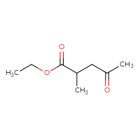 Chemical structure of ethyl 2-methyl-4-oxopentanoate - CSSB00010632684