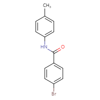 Chemical structure of 4-bromo-N-(4-methylphenyl)benzamide - CSSB00000249903