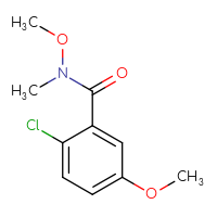 Chemical structure of 2-chloro-N,5-dimethoxy-N-methylbenzamide - CSSB06259757794