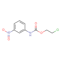 Chemical structure of 2-chloroethyl N-(3-nitrophenyl)carbamate - CSSB00000243317