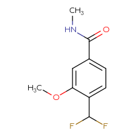 Chemical structure of 4-(difluoromethyl)-3-methoxy-N-methylbenzamide - CSSB06918082179