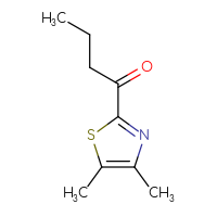 Chemical structure of 1-(4,5-dimethyl-1,3-thiazol-2-yl)butan-1-one - CSSB00102760728