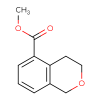 Chemical structure of methyl 3,4-dihydro-1H-2-benzopyran-5-carboxylate - CSSB00009888618
