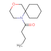 Chemical structure of 1-{4-oxa-1-azaspiro[5.5]undecan-1-yl}butan-1-one - CSSS00048292487