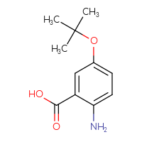 Chemical structure of 2-amino-5-(tert-butoxy)benzoic acid - CSSB00011389519