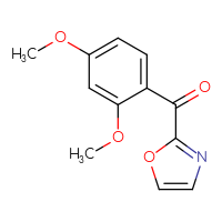 Chemical structure of 2-(2,4-dimethoxybenzoyl)-1,3-oxazole - CSSB00020569064