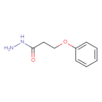 Chemical structure of 3-phenoxypropanehydrazide - CSSB00000189865
