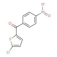 Chemical structure of (5-chlorothiophen-2-yl)(4-nitrophenyl)methanone - CSSB00020568923