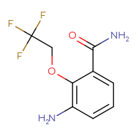 Chemical structure of 3-amino-2-(2,2,2-trifluoroethoxy)benzamide - CSSB00013233123