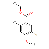 Chemical structure of ethyl 5-fluoro-4-methoxy-2-methylbenzoate - CSSB00051008565