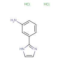 Chemical structure of 3-(1H-imidazol-2-yl)aniline dihydrochloride - CSSB00000748056