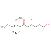 Chemical structure of 6-(2,3-dimethoxyphenyl)-4,6-dioxohexanoic acid - CSSB21432520944