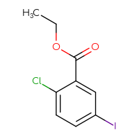 Chemical structure of ethyl 2-chloro-5-iodobenzoate - CSSB00012339456