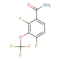 Chemical structure of 2,4-difluoro-3-(trifluoromethoxy)benzamide - CSSB00010204244