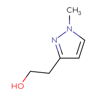 Chemical structure of 2-(1-methyl-1H-pyrazol-3-yl)ethan-1-ol - CSSB00000238516