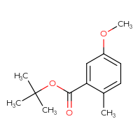 Chemical structure of tert-butyl 5-methoxy-2-methylbenzoate - CSSB02139426437