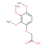 Chemical structure of 2-(2,3,4-trimethoxyphenoxy)acetic acid - CSSB00103025767