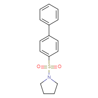 Chemical structure of 1-{[1,1'-biphenyl]-4-sulfonyl}pyrrolidine - CSSB00046219918