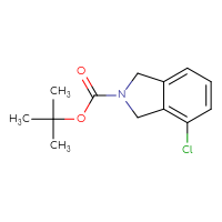Chemical structure of tert-butyl 4-chloro-2,3-dihydro-1H-isoindole-2-carboxylate - CSSB00010248832