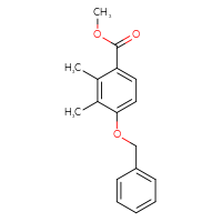 Chemical structure of methyl 4-(benzyloxy)-2,3-dimethylbenzoate - CSSB00134756280