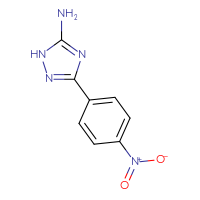 Chemical structure of 3-(4-nitrophenyl)-1H-1,2,4-triazol-5-amine - CSSB00000753558