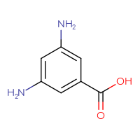 Chemical structure of 3,5-diaminobenzoic acid - CSSB00000210640