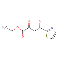 Chemical structure of ethyl 2,4-dioxo-4-(1,3-thiazol-2-yl)butanoate - CSSB00012188395