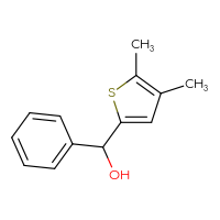 Chemical structure of (4,5-dimethylthiophen-2-yl)(phenyl)methanol - CSSB00012245509