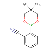 Chemical structure of 2-(5,5-dimethyl-1,3,2-dioxaborinan-2-yl)benzonitrile - CSSB00000042004