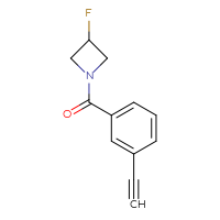 Chemical structure of 1-(3-ethynylbenzoyl)-3-fluoroazetidine - CSSB01049611678