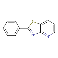 Chemical structure of 2-phenyl-[1,3]thiazolo[4,5-b]pyridine - CSSB00011015484